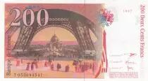 Francia 200 Francs - Gustave Eiffel - Tour Eiffel  - 1996 - Serial T.053