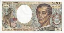 Francia 200 Francs - Montesquieu - 1981 - S&eacute;rie D.008 - F.70.01
