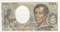 Francia 200 Francs - Montesquieu - 1981 - S&eacute;rie J.001