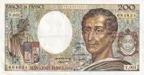 Francia 200 Francs - Montesquieu - 1981 - S&eacute;rie R.001