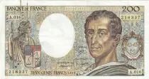 Francia 200 Francs - Montesquieu - 1983 - Serial A.016 - F.70.03