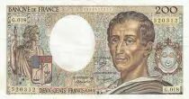 Francia 200 Francs - Montesquieu - 1983 - Serial G.018 - F.70.03