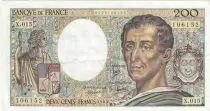 Francia 200 Francs - Montesquieu - 1983 - Serial X.015 - F.70.03