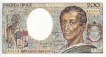 Francia 200 Francs - Montesquieu - 1987 - Serial X.053 - P.155