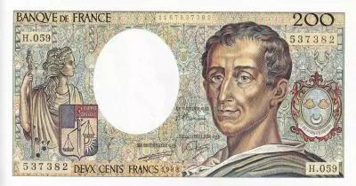 Francia 200 Francs - Montesquieu - 1988 - Serial H.059 - P.155