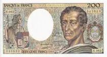 Francia 200 Francs - Montesquieu - 1988 - Serial N.062 - P.155