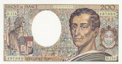 Francia 200 Francs - Montesquieu - 1990 - Serial D.114