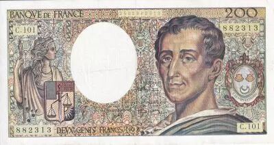 Francia 200 Francs - Montesquieu - 1992 - Serial C.101 - P.155