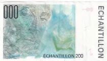 Francia 200 Francs - Ravel - Type Eiffel - Echantillon - 1992-2001