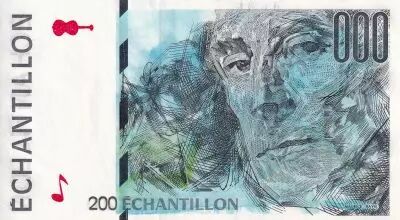 Francia 200 Francs - Ravel - Type Eiffel - Echantillon - 1995
