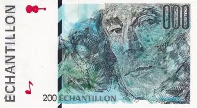 Francia 200 Francs - Ravel - Type Eiffel - Echantillon - 1995