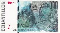Francia 200 Francs - Ravel - Type Eiffel - Echantillon - 1995