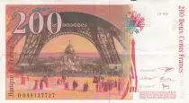 Francia 200 Francs Gustave Eiffel 1996 - Eiffel Tower - Various serials - VF