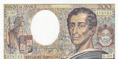 Francia 200 Francs Montesquieu - 1992 - Serial D.107