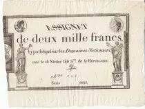 Francia 2000 Francs 18 Nivose An III - 7.1.1795 - Sign. Aze