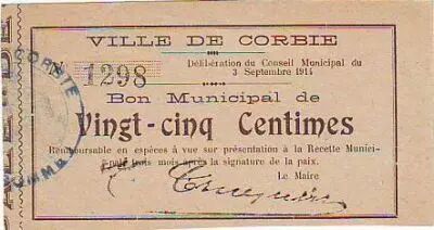 Francia 25 cent. Corbie