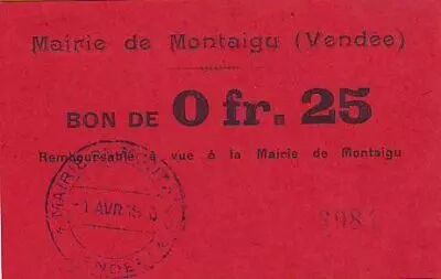 Francia 25 cent. Montaigu
