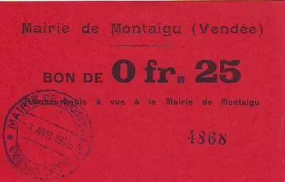 Francia 25 cent. Montaigu