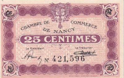 Francia 25 centimes - Chambre de Commerce - Nancy