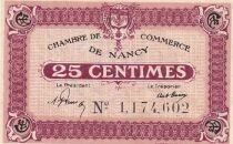 Francia 25 centimes - Chambre de Commerce - Nancy