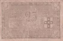 Francia 25 Centimes - Ville - Roubaix-Tourcoing - 21-04-1917 - 10&egrave;me s&eacute;rie