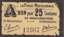 Francia 25 Centimes Agen La Ruche M&eacute;ridionale