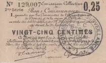 Francia 25 Centimes Douai City - 1916