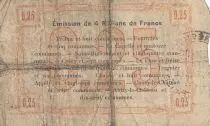 Francia 25 Centimes Fourmies City - 1915