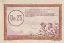 Francia 25 Centimes Regie des chemins de Fer - 1923 - Serial A.6