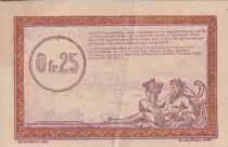Francia 25 Centimes Regie des chemins de Fer - 1923 - Serial B.4 - F to VF - R.3
