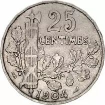 Francia 25 Centimes Republic - 1904