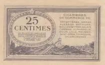 Francia 25 Cents - Chamber of Commerce of Nord and Pas-De-Calais - Serial G.5
