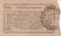 Francia 25 Cents - Hirson - Regional Coupon  - 14-06-1917 - Serial 3