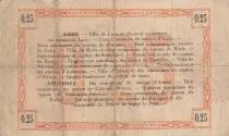 Francia 25 Cents - Laon - Regional Coupon  - 19-09-1915 - Fourth serial