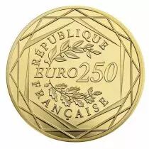 Francia 250 Euros Rooster 2nd Type - 2015 - Gold - Proof