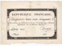Francia 250 Livres 7 Vendemiaire An II - 28.9.1793 - Sign.  Domain - VF+