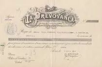 Francia 25.10 francs - Bank cheque receipt - La pr&eacute;voyance - 1913