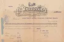 Francia 25.10 francs - Bank cheque receipt - La pr&eacute;voyance - 1914