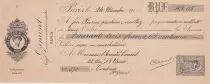 Francia 28.50 francs - Bank cheque receipt - &Eacute;cole pratique de commerce - 1912