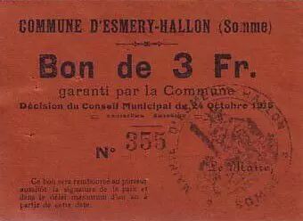 Francia 3 F Esmery-Hallon n� 355