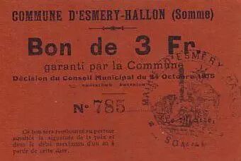 Francia 3 F Esmery-Hallon n� 785