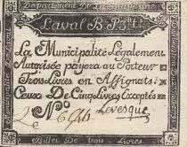 Francia 3 livres - Mayenne - Laval municipality - ND