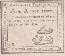 Francia 3 Livres - Rouen - 1792