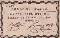 Francia 3 Sols - Gers - Caisse Patriotique Commune de Auch - 1792