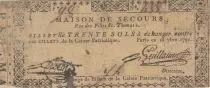 Francia 30 sols - Emergency home, rue des filles St. Thomas - 18-09-1791 - Numbers 488