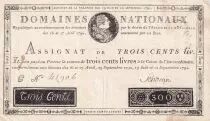 Francia 300 Livres Bust of Louis XVI  - 19-06 and 12-09-1791 - Serial C - Signature Schveizer