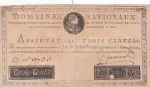 Francia 300 Livres Bust of Louis XVI  - 19-06 and 12-09-1791 - Serial D - Signature Guillaumot