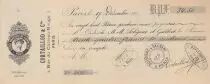 Francia 34.50 francs - Bank cheque receipt - Paris -17-12-191?
