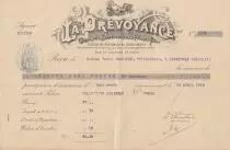 Francia 35.20 francs - Bank cheque receipt - La pr&eacute;voyance - 1912
