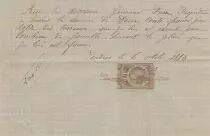 Francia 38 000 francs - Balance for work - R. Pallot notaire - 1883